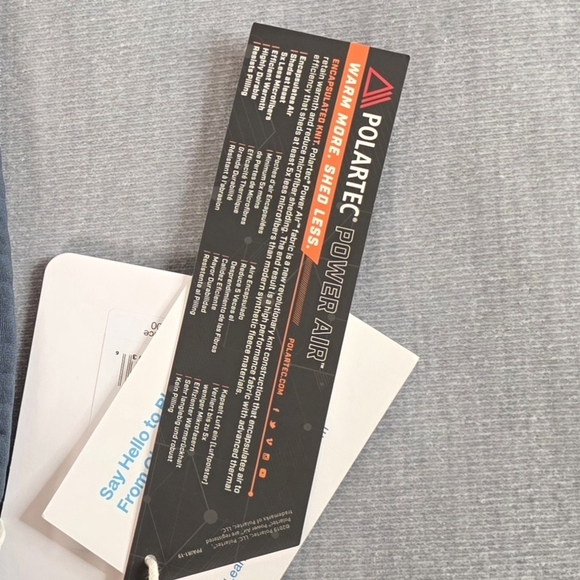 Obermeyer Explorer Tech Crew Sweater Mens M Polartec Power Air Blue Nights NWT - Picture 9 of 14